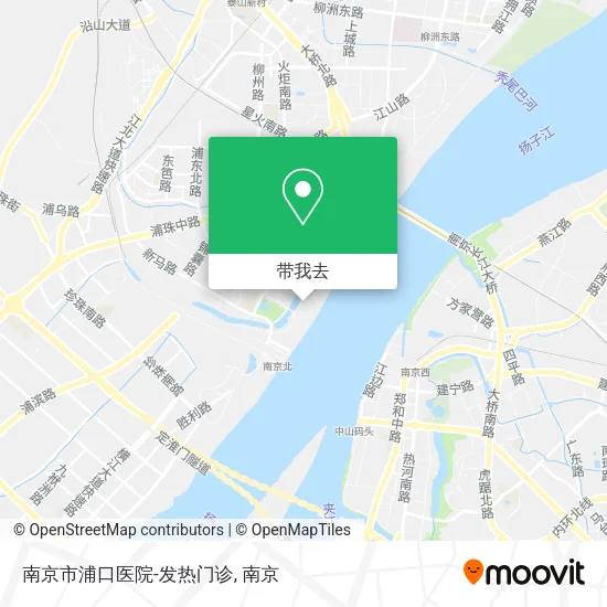 南京市浦口医院-发热门诊地图