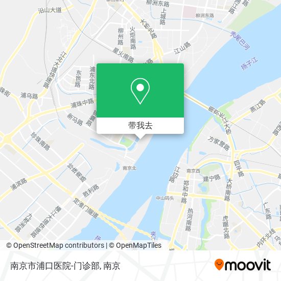 南京市浦口医院-门诊部地图