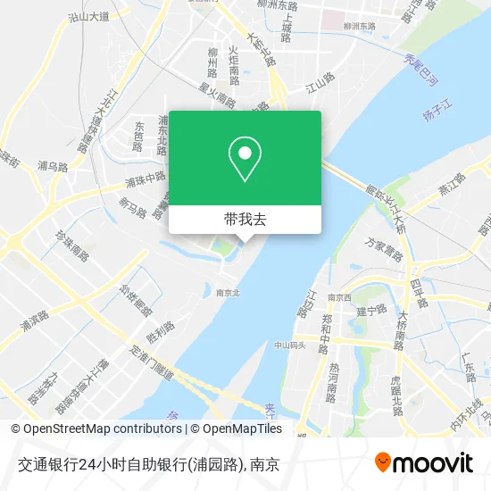 交通银行24小时自助银行(浦园路)地图