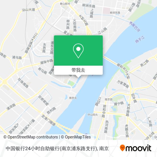 中国银行24小时自助银行(南京浦东路支行)地图