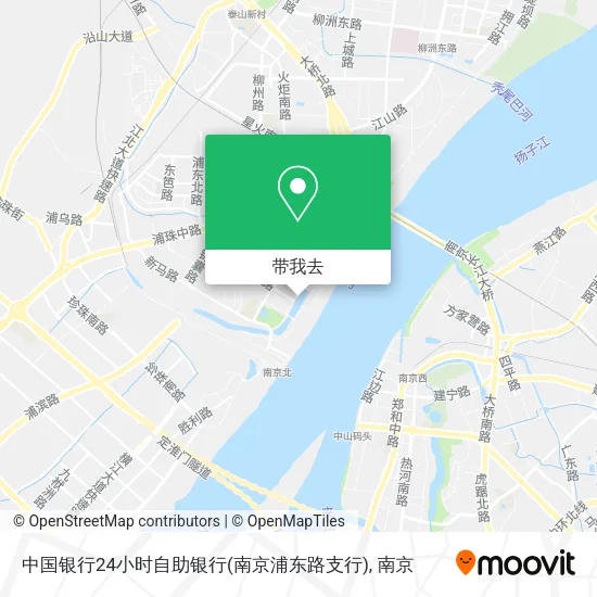 中国银行24小时自助银行(南京浦东路支行)地图