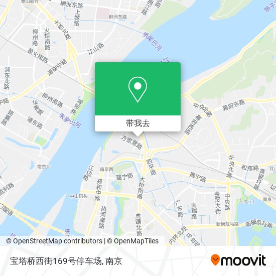 宝塔桥西街169号停车场地图