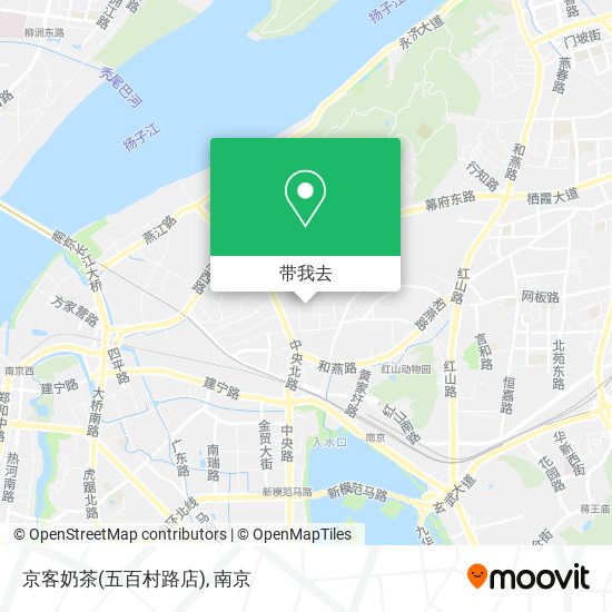 京客奶茶(五百村路店)地图