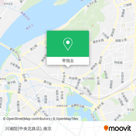 川湘院(中央北路店)地图