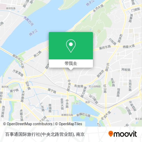 百事通国际旅行社(中央北路营业部)地图
