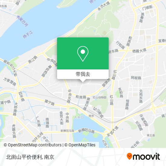 北崮山平价便利地图