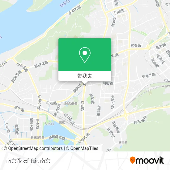 南京帝坛门诊地图