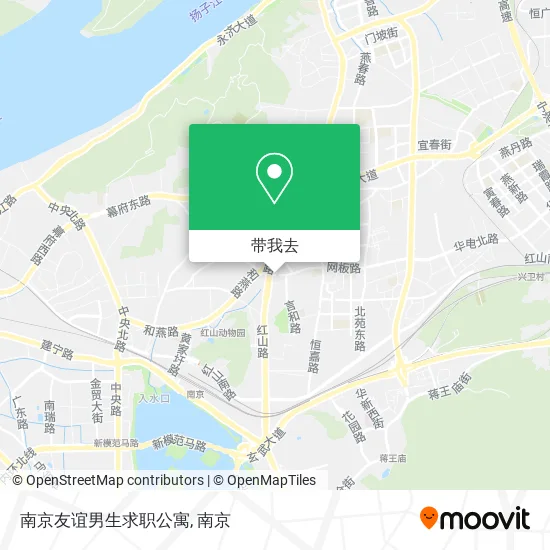 南京友谊男生求职公寓地图