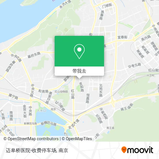 迈皋桥医院-收费停车场地图