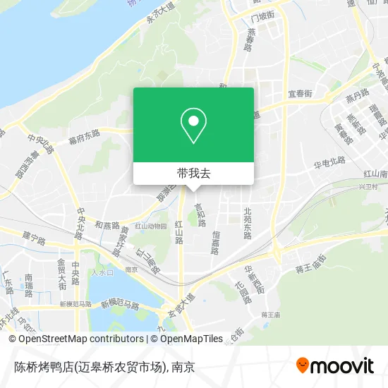 陈桥烤鸭店(迈皋桥农贸市场)地图