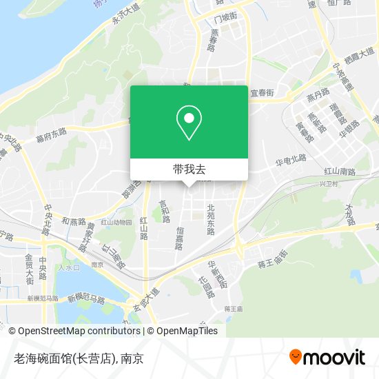 老海碗面馆(长营店)地图