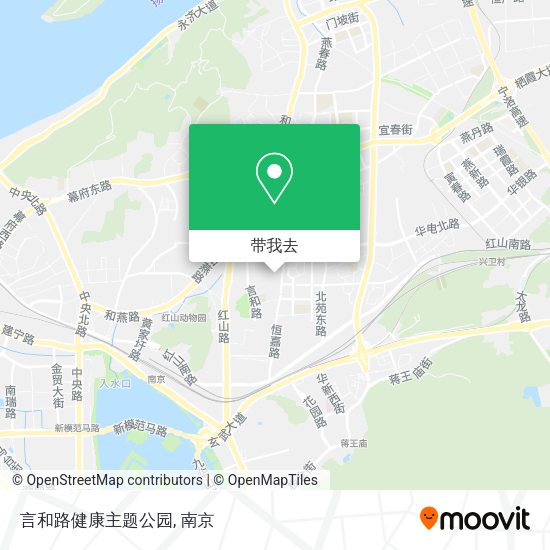 言和路健康主题公园地图