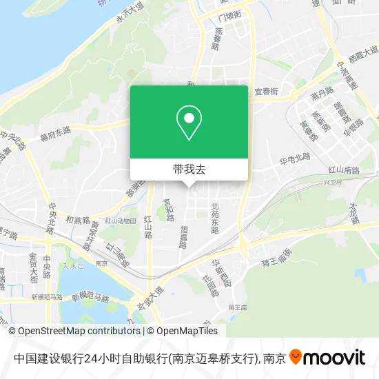 中国建设银行24小时自助银行(南京迈皋桥支行)地图