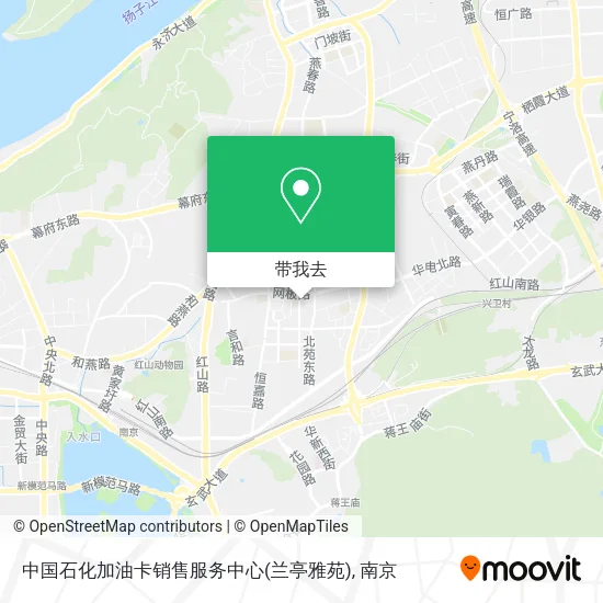中国石化加油卡销售服务中心(兰亭雅苑)地图
