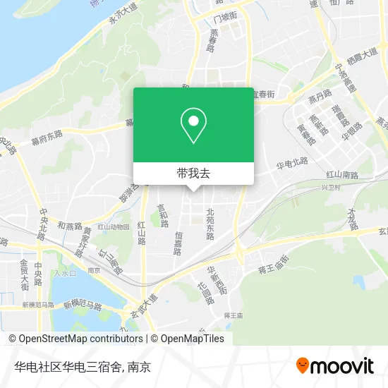 华电社区华电三宿舍地图