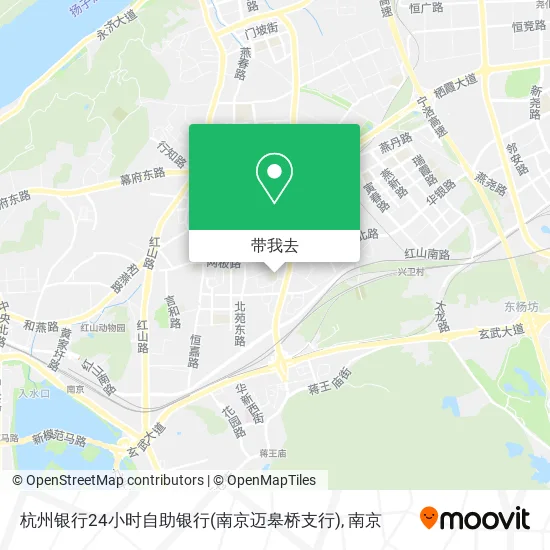 杭州银行24小时自助银行(南京迈皋桥支行)地图