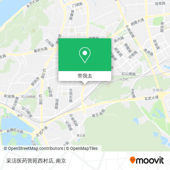 采活医药营苑西村店地图
