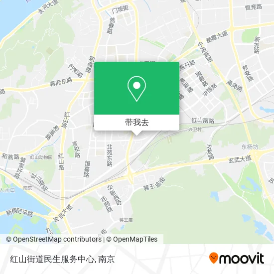 红山街道民生服务中心地图