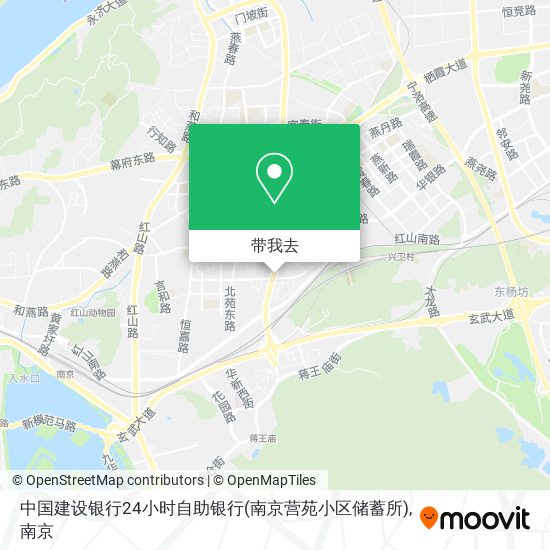 中国建设银行24小时自助银行(南京营苑小区储蓄所)地图
