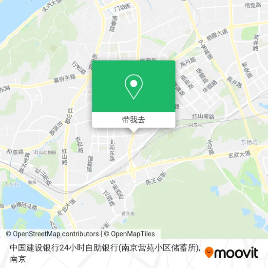 中国建设银行24小时自助银行(南京营苑小区储蓄所)地图