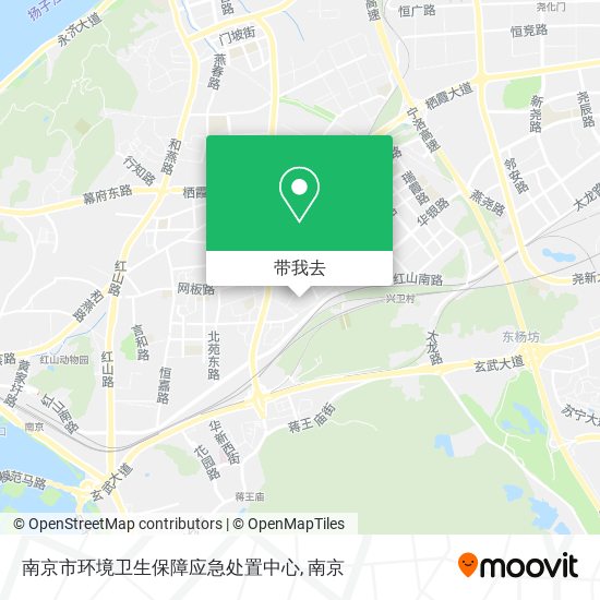 南京市环境卫生保障应急处置中心地图