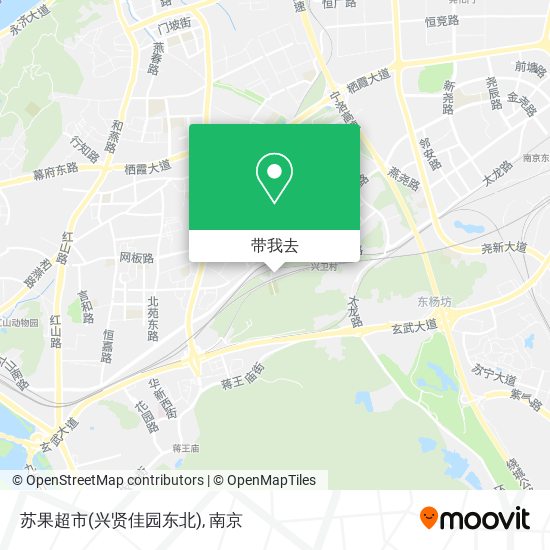 苏果超市(兴贤佳园东北)地图
