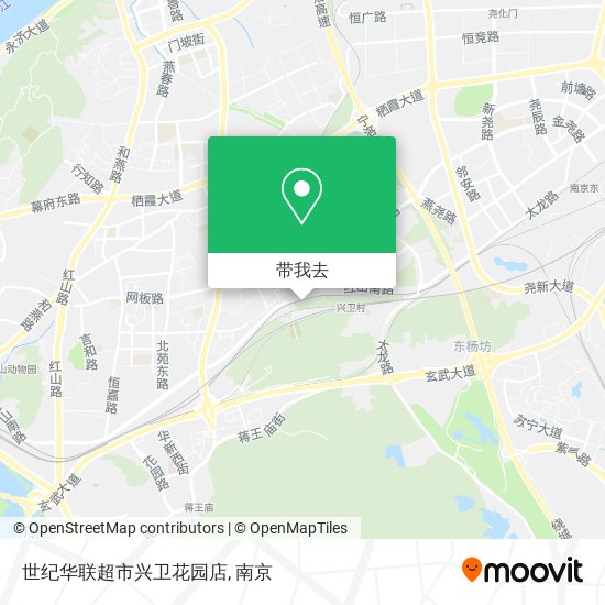 世纪华联超市兴卫花园店地图