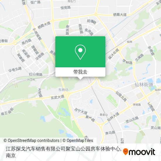 江苏探戈汽车销售有限公司聚宝山公园房车体验中心地图