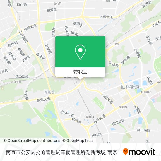 南京市公安局交通管理局车辆管理所尧新考场地图