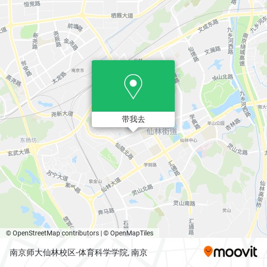 南京师大仙林校区-体育科学学院地图