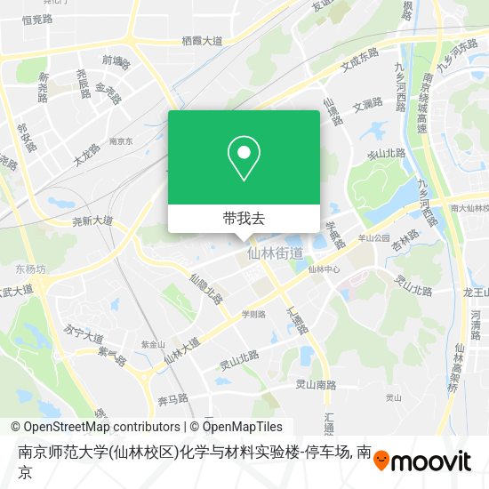 南京师范大学(仙林校区)化学与材料实验楼-停车场地图