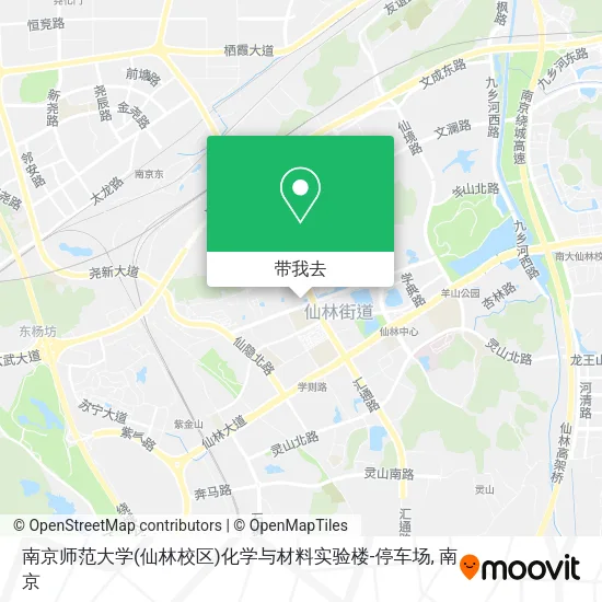 南京师范大学(仙林校区)化学与材料实验楼-停车场地图