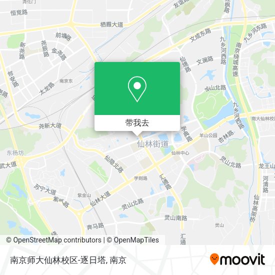南京师大仙林校区-逐日塔地图