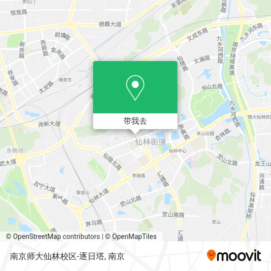南京师大仙林校区-逐日塔地图