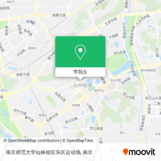 南京师范大学仙林校区东区运动场地图