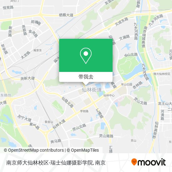 南京师大仙林校区-瑞士仙娜摄影学院地图