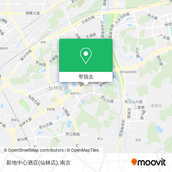 新地中心酒店(仙林店)地图