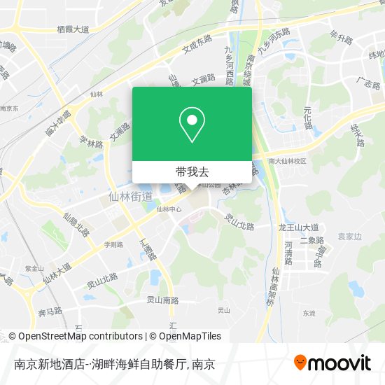 南京新地酒店-·湖畔海鲜自助餐厅地图