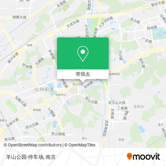 羊山公园-停车场地图