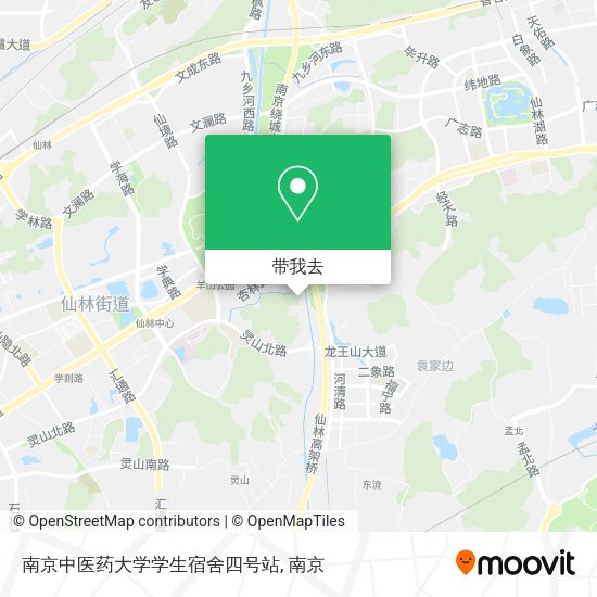 南京中医药大学学生宿舍四号站地图