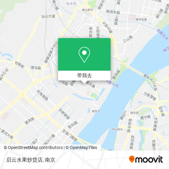 启云水果炒货店地图