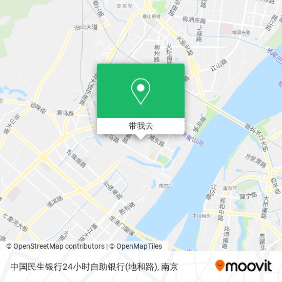 中国民生银行24小时自助银行(地和路)地图
