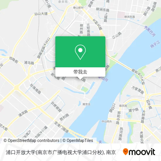 浦口开放大学(南京市广播电视大学浦口分校)地图