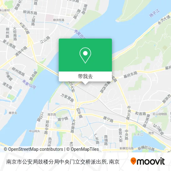 南京市公安局鼓楼分局中央门立交桥派出所地图