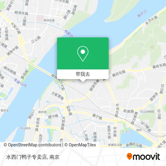 水西门鸭子专卖店地图