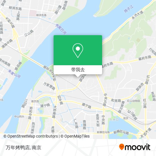 万年烤鸭店地图