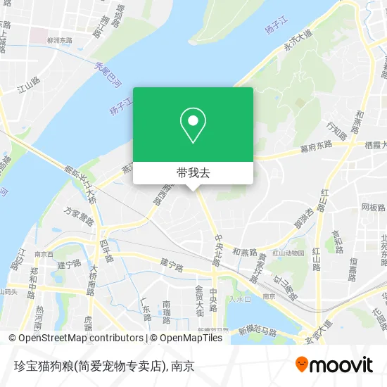 珍宝猫狗粮(简爱宠物专卖店)地图