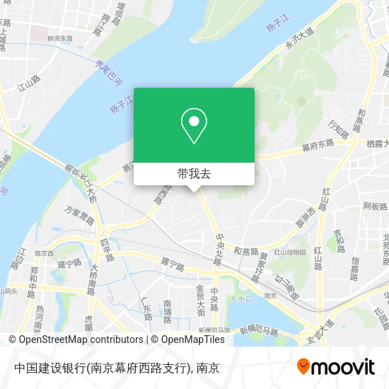 中国建设银行(南京幕府西路支行)地图