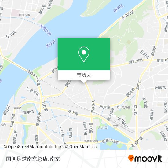 国脚足道南京总店地图