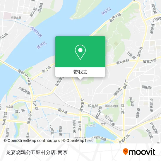 龙宴烧鸡公五塘村分店地图